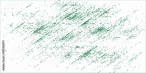 Abstract green grunge background featuring an artistic vector design with ink splatters and a dirty paper texture frame providing copy space for a liquid paint wallpaper illustration