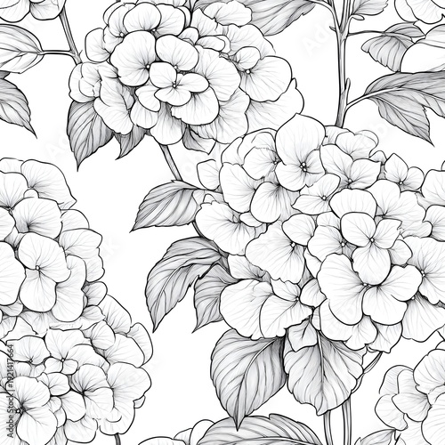 seamless background with flowers