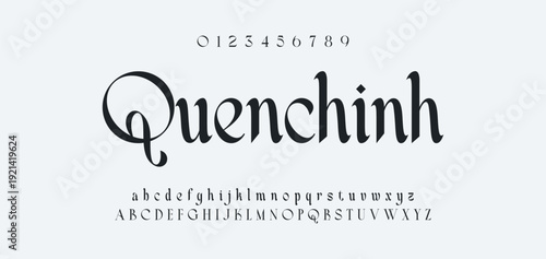 Elegance Luxury wedding alphabet font. Typography elegant classic lettering serif fonts decorative vintage retro for logo. vector illustration