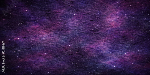 A deep cosmic nebula glows with ethereal light across a vast abstract space background featuring a starry field of blue planets and distant galaxies within the dark outer universe