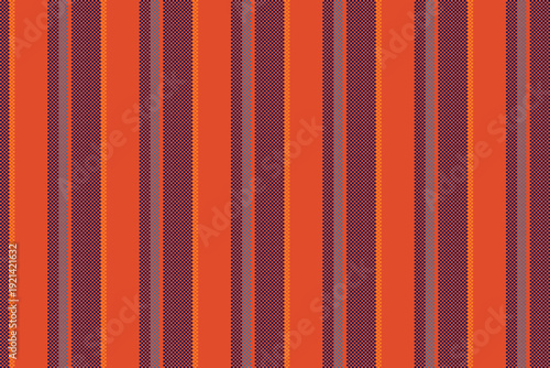 Rnstalling textile vertical seamless, chinese new year texture lines stripe. Mandmade fabric vector background pattern in red and blue colors.