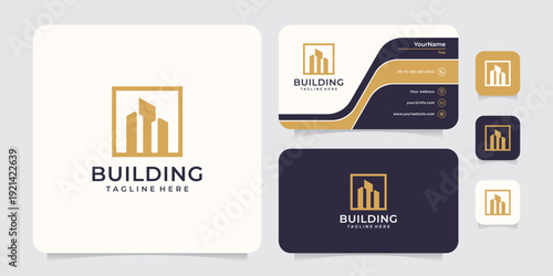 Build real estate logo with modern concept