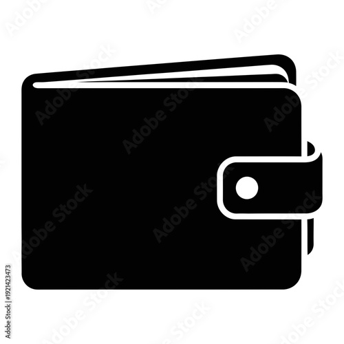 A black and white image of a wallet
