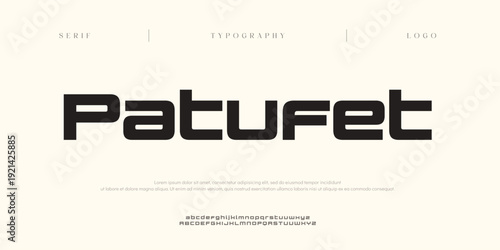 Patufet, Creative digital sport Modern Future Italic Alphabet Font. Typography urban style fonts for technology, digital, movie logo italic style. vector illustration
