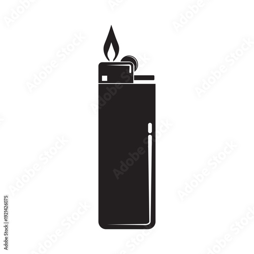gas lighter flat icon vector