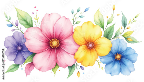 Vibrant floral arrangement with colorful blooms.