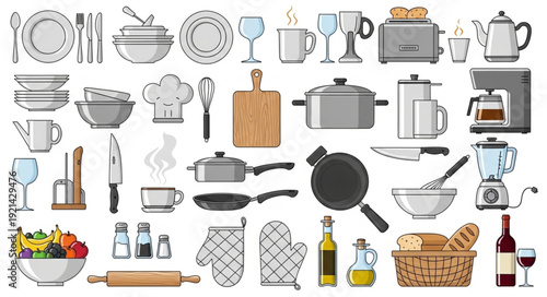 Kitchen Utensils and Cooking Equipment.