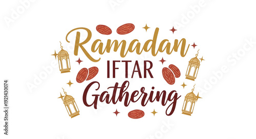 Wallpaper Mural Islamic festive greeting with lantern and dates illustration. Torontodigital.ca