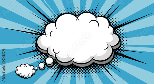 Comic book background illustration