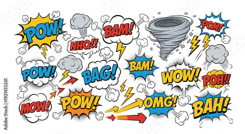 Comic Book Sound Effects Explosion