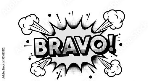 Bravo exclamation comic text effect