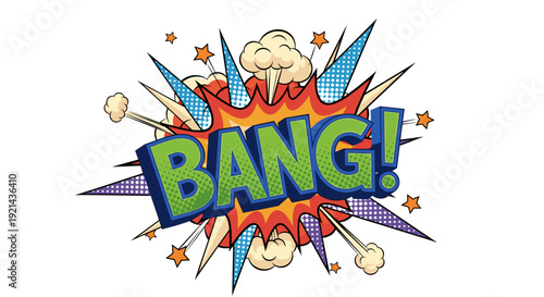 Bang comic book pop art explosion