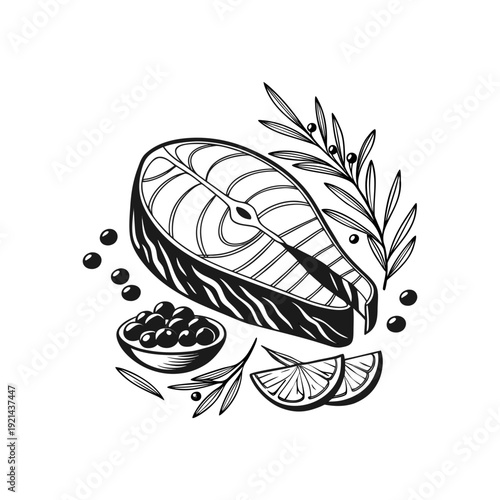 non veg food vector