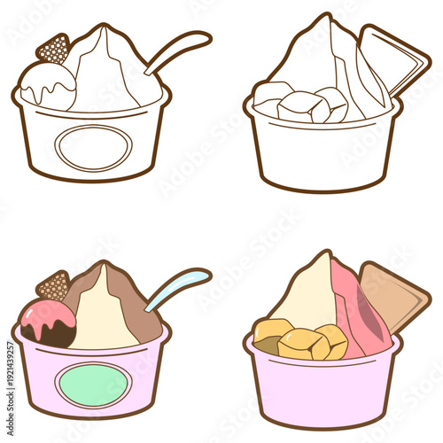 Shaved Ice. Shaved Snow. Snow Ice.