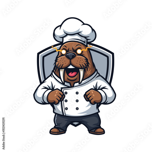 Chefs Beard Otter in Chef Uniform