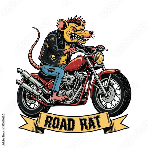 Road Rat Moto Gang Emblem