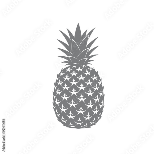 Silhouette Pineapple Design Illustration