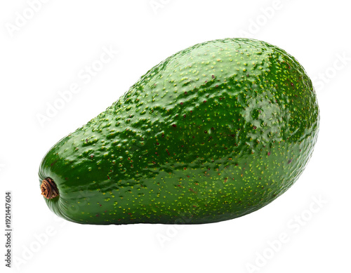 Fresh ripe avocado fruit isolated on a white background ready to eat.