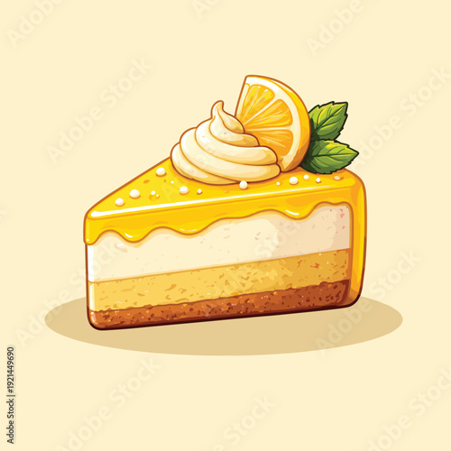 piece of cake with cream