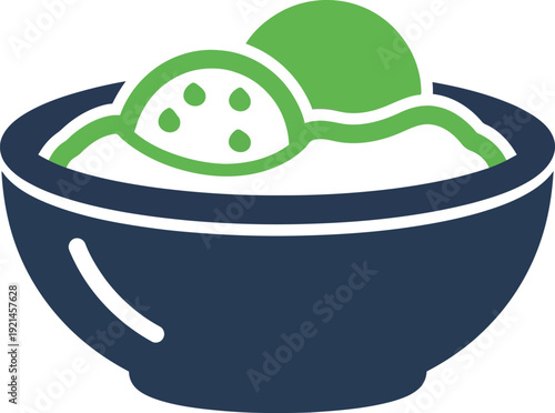 Fresh Green Avocado Salad in a Bowl, Healthy Diet Food, Vegetarian Meal