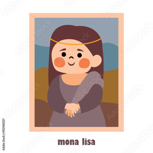 Cartoon Drawing Of Mona Lisa