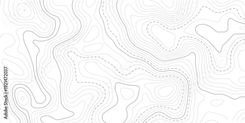 Topographic map patterns, topography line map. Vintage outdoors style. Geographic mountain relief diagram line wave carve pattern.Vintage outdoors style wallpaper.
