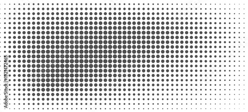 Wave halftone pattern. Halftone dots background. Vector