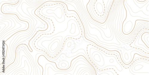 Vector geographic contour mounted map background. Abstract minimal The patter discovery vector topo map. Abstract line contour mountain terrain map background. Vintage outdoors style wallpaper.