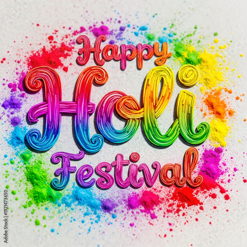 Colorful inscription 