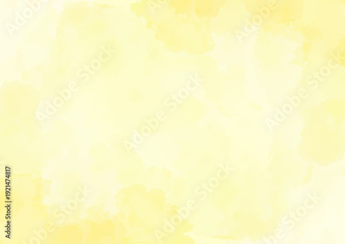水彩風やわらかい黄色の背景テクスチャ素材