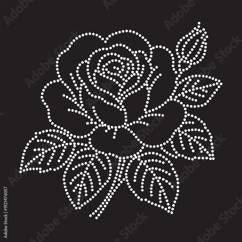 Bild auf Leinwand Rhinestone T shirt Design Vector Template