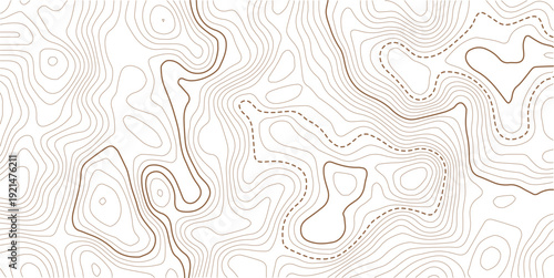 Topographic line contour map background, Topographic map and landscape terrain texture grid,Vector geographic contour map. Background of the topographic map. Topographic map lines, contour background.