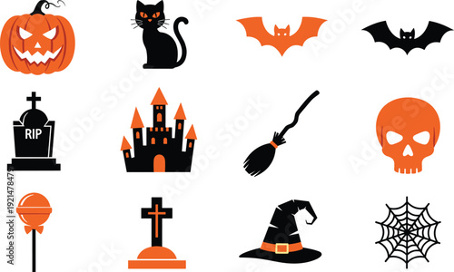 Black Wild Animal Silhouettes Collection featuring Camel Wolf and Bat Vector Icons Isolated on White Background for Nature Wildlife and nocturnal Creature Graphic Design Projects