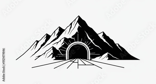 vector illustration of a tent