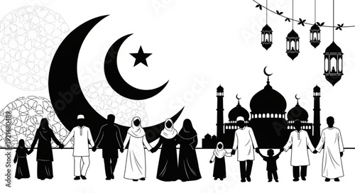 islamic calligraphy of mosque