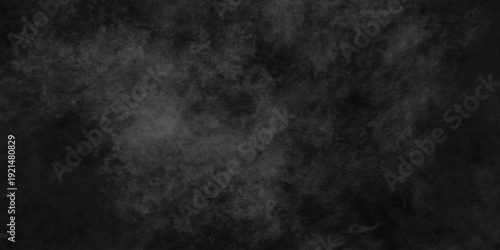 Dark Abstract Grunge Texture Background with Subtle Center Light Glow, Smoky Black Vignette Gradient Backdrop for Banner, Poster, Website or Presentation Design