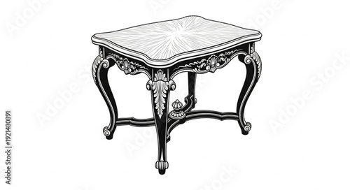 antique chair isolated on white