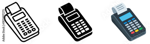 payment terminal card transaction icon