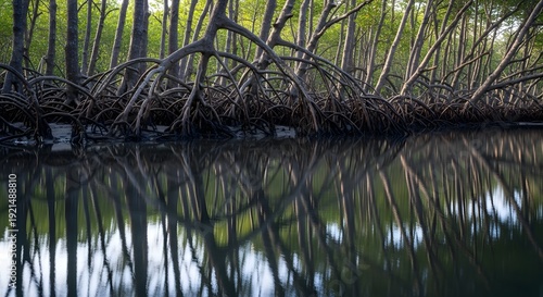 reflections in the water