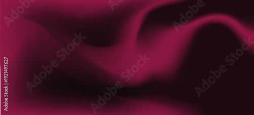 Black dark red purple burgundy maroon plum wine abstract background. Line wave wavy. Color gradient ombre blur fluid. Noise grain mesh. Shine glitter light metallic