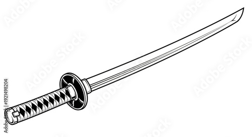 sword on a white background