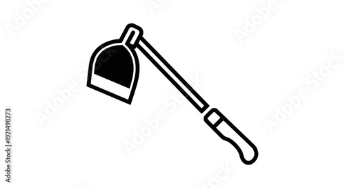 vector illustration of a metal clip