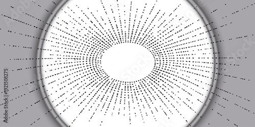 A futuristic 3d illustration of fan turbine blades within a digital blue tunnel features a binary code pattern and glowing light circles for a high-tech network data wallpaper design