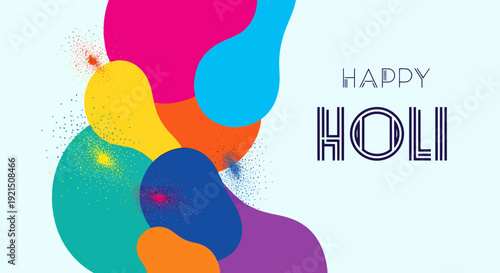 Festive Holi Celebration with Colorful Powder and Joyful Atmosphere