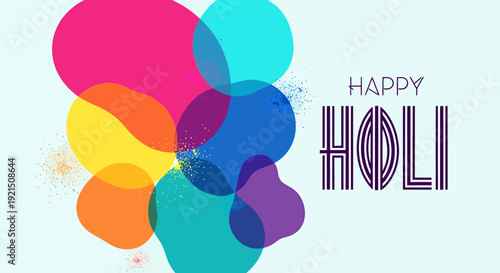 Colorful Holi Festival Celebration with Bright Powder and Mood