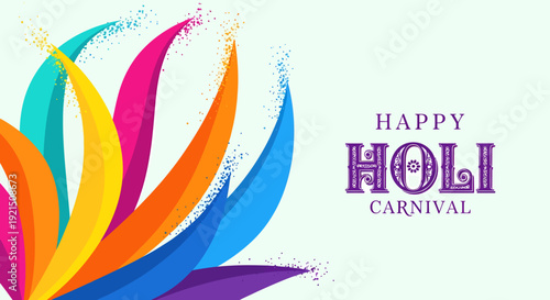 Colorful Holi Festival Celebration with Vibrant Pigments