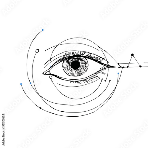 Secure Biometric Eye Scan Authentication Interface