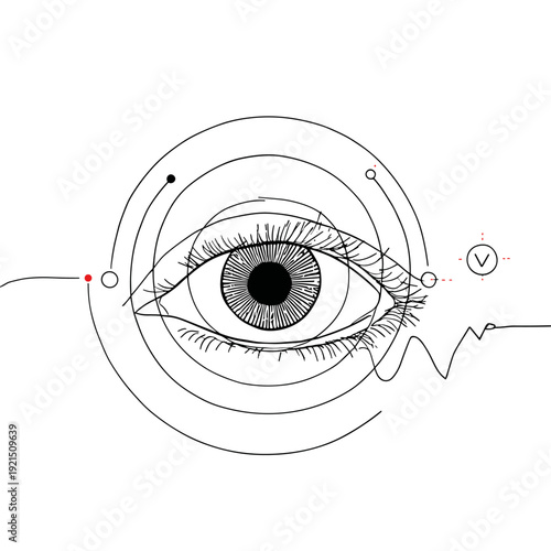 Secure Biometric Eye Scan Authentication Interface