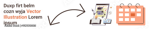 Project management, workflow optimization, scheduling, task planning, organization tools, timelines. A system linking digital tools to a calendar schedule. Workflow optimization and scheduling