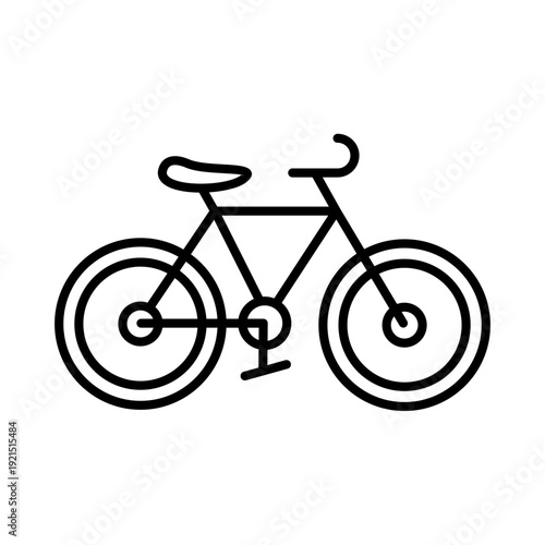 Cycling Transportation Sign Flat Design